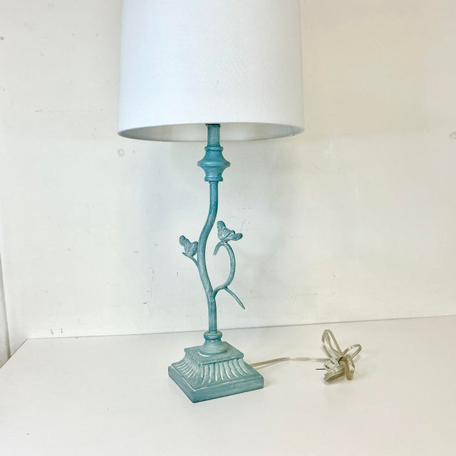 1970s Vintage Italian Art Nouveau Diego Giacometti Style Birds on Branches Table Lamp For Sale - Image 13 of 15