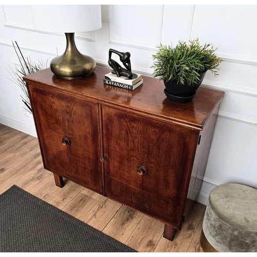 Mid-Century Modern Art Deco Italian Wooden Sideboard, 1970s For Sale - Image 4 of 10