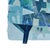 Blue Sky - Original Cool Blue Architectural Mixed Media Collage on Paper by Maria C. Bernhardsson For Sale - Image 4 of 6