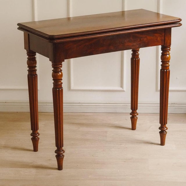 Antique French Mahogany Folding Game Table For Sale - Image 17 of 17