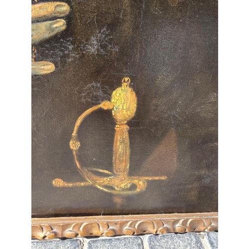 After El Greco, The Nobleman with His Hand on His Chest, 1924, Oil Painting, Framed For Sale - Image 7 of 13