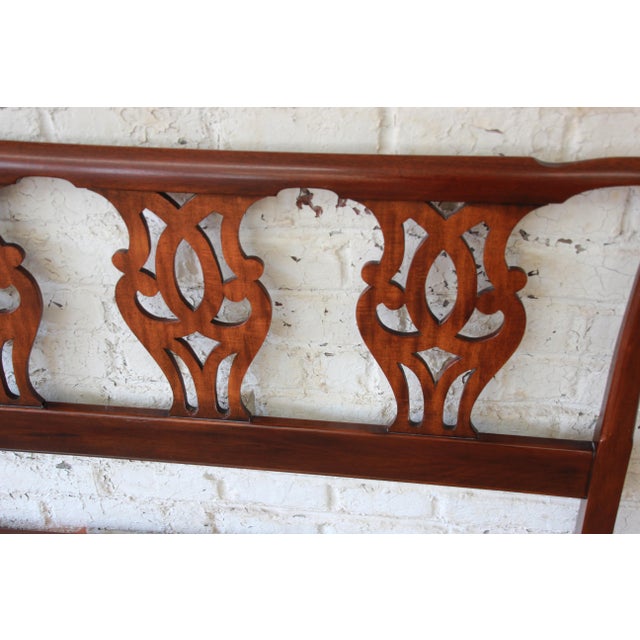 Henkel Harris Mahogany Chippendale Style King Size Headboard Chairish