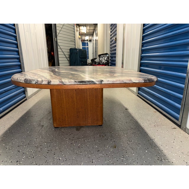 1970s Bendixen Cipollino Ondulato Rectangular Marble Coffee Table For Sale - Image 11 of 12