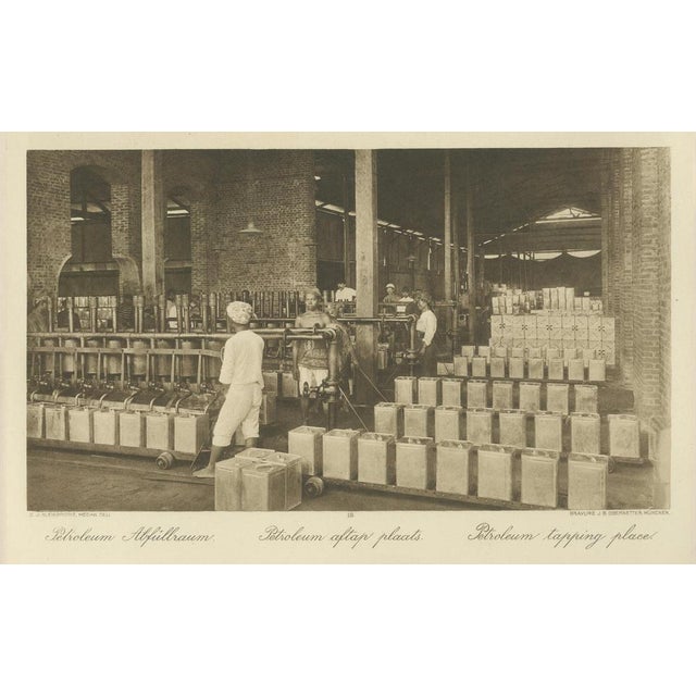 Black Kleingrothe, Petroleum Tin Factory & Filling Operations, Sumatra, 1900, Photogravure For Sale - Image 8 of 18