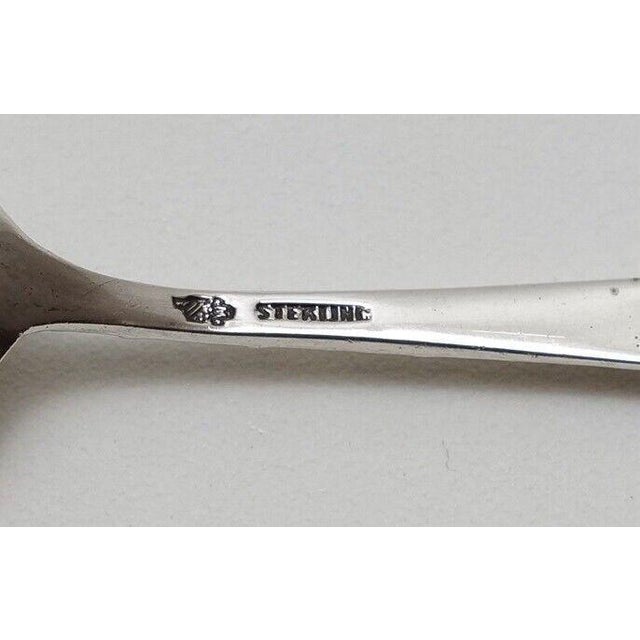 Mid 20th Century Mid 20th Century Set of 4 Kirk Stieff Style Manchester Repousse Southern Rose Sterling Silver 4 3/8" Demitasse Spoon(S) No Monos For Sale - Image 5 of 6