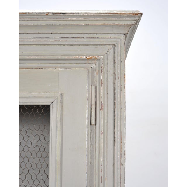 19th Century Country French Painted Pine Farmhouse Cupboard Cabinet For Sale - Image 10 of 18
