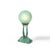 Art Deco Frankarts #L220 Turquoise Figurative Green Craqueleur Glass Table Lamp For Sale - Image 14 of 18