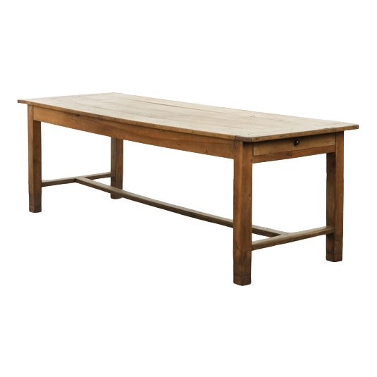 Large Antique French Farmhouse Dining Table in Oak, Early 1800s For Sale