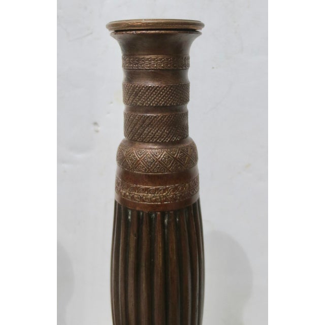 French French Empire Bronze Candlesticks, C. 1830 -a Pair of 2 For Sale - Image 3 of 10