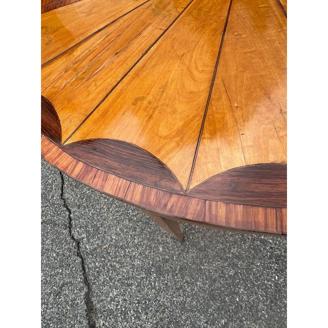 Gold Pair of 19th Century English Satinwood Demi-Lune Tables For Sale - Image 8 of 10