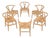 CH24 Wishbone Dining Chairs by Hans J. Wegner for Carl Hansen, Denmark, 1990s, Set of 6 For Sale