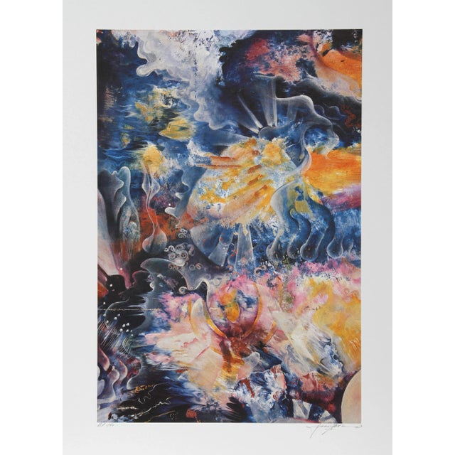 Modern Isaac Abrams, Fire and Ice, Lithograph For Sale - Image 3 of 3