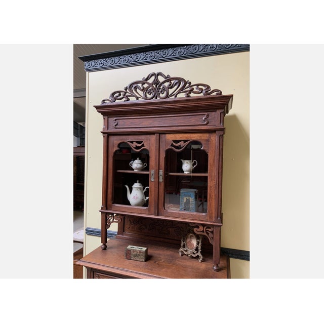 Wood Antique Art Nouveau Buffet, 1900s For Sale - Image 7 of 9