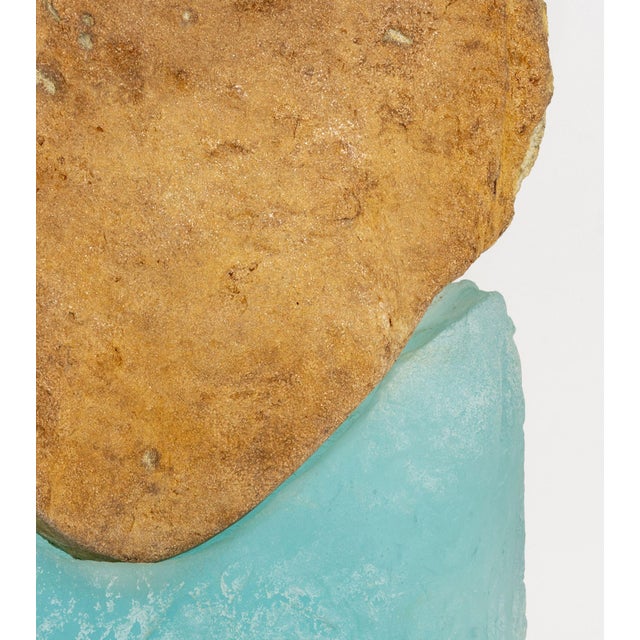 Thomas Scoon "Consort" Mixed Media Studio Art Glass and Granite Sculpture For Sale - Image 9 of 17