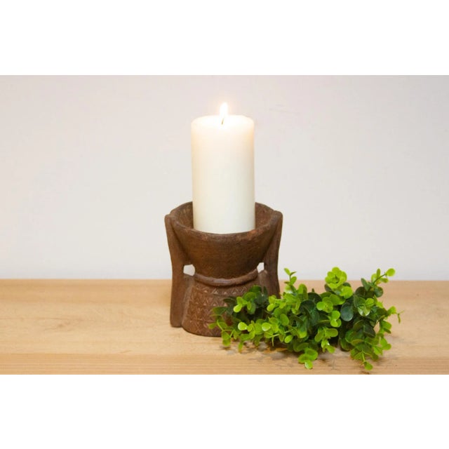 Brown Dark Brown Carved Seeder-Talasari For Sale - Image 8 of 8