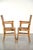 This set of 2 sheepskin dining chairs is made in a warm cognac color. The chairs feature armrests, a beautiful patina, and...