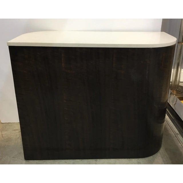 Caracole Caracole Modern Zephyr Wood and Stone Side Table For Sale - Image 4 of 4