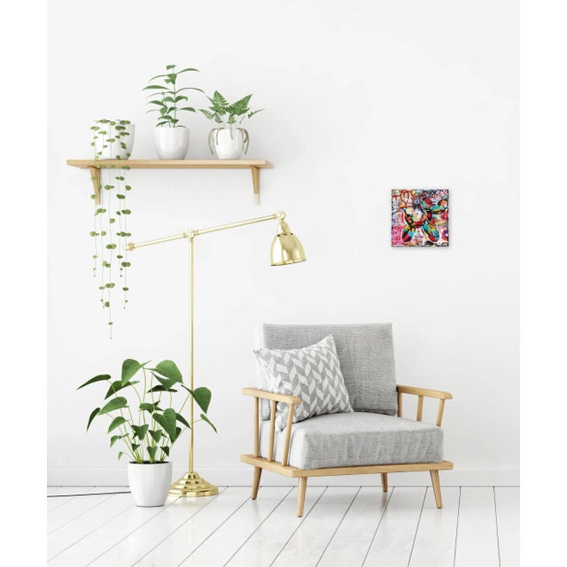 Textile "Aquamarine Balloon Dog" Original Artwork by Marion Duschletta For Sale - Image 7 of 9