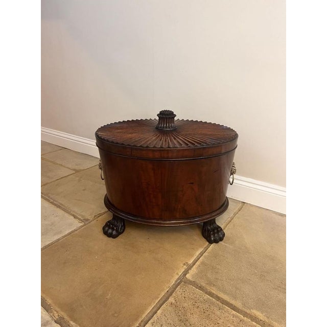 Antique George III Mahogany Wine Coolers, 1800s, Set of 2 For Sale - Image 4 of 18