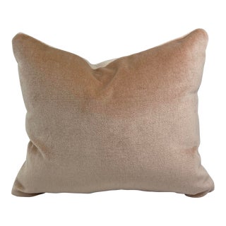 10”x12” Light Pink Velvet Pillow For Sale