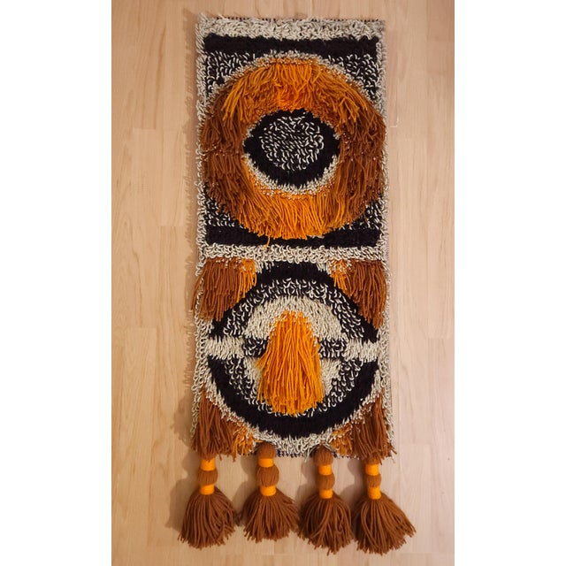 Wool Wall Rug Tapestry by Reichel Skansen, Germany, 1970s, in Flawless conditions. Designed 1970 to 1979 This piece has an...