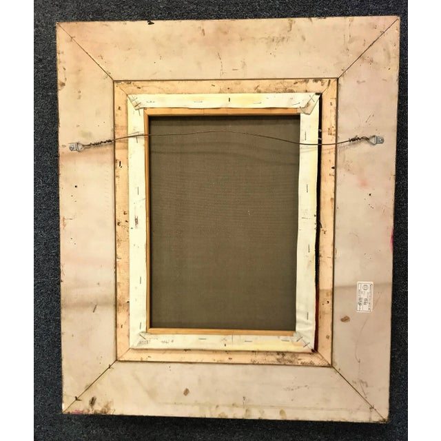 Brown Signed "Z. Sators" Still Life Painting on Canvas With Frame For Sale - Image 8 of 12