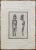 20th C. Standing “Moai Kavakava” Etching by Rapa Nui Artist Ricardo Candiani Rare limited edition pencil signed etching by...