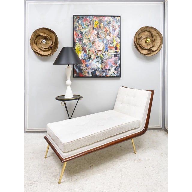 Mid-Century Modern Vintage Chaise-Lounge in the Robsjohn Gibbings Manner For Sale - Image 3 of 8