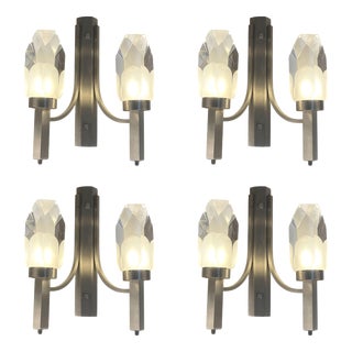 Wall Lights by Gateano Missaglia, Italy, 1960s, Set of 2 For Sale