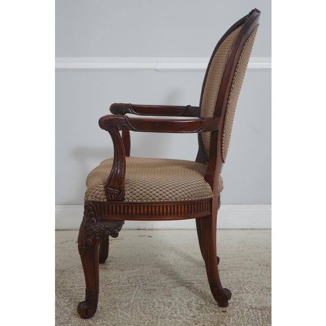 Traditional Set of 10 Henredon Georgian Mahogany Dining Room Chairs For Sale - Image 3 of 18