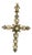Victorian 14k Rose Gold Pearl & Old Mine Diamond Cross Pendant, C. 1890 For Sale