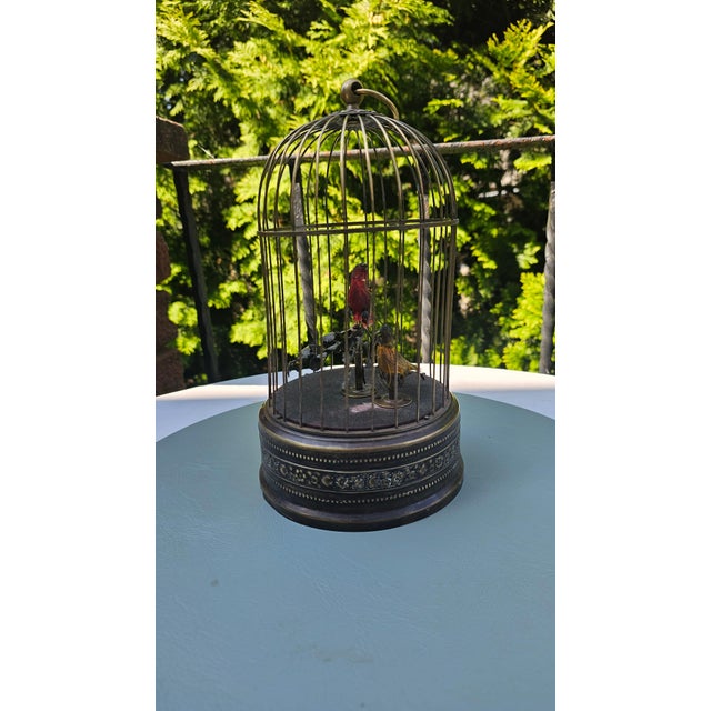 Black Art Nouveau Brass Cage by Karl Griesbaum, 1890s For Sale - Image 8 of 8