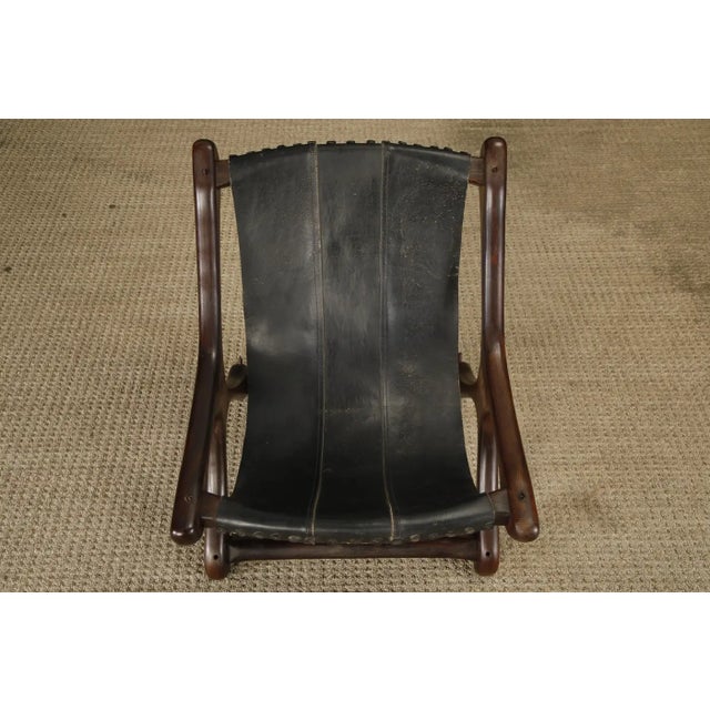Rosewood and Leather 'Sloucher' Lounge Chair by Don Shoemaker, 1960s, Signed For Sale - Image 9 of 18