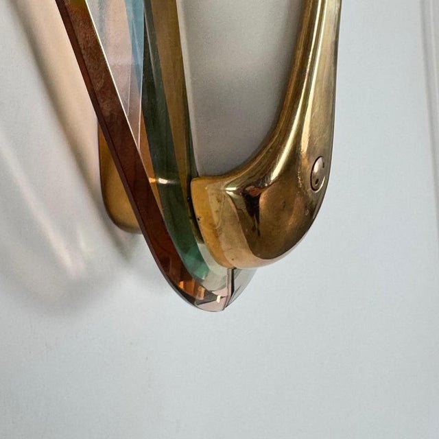 Large Sconces attributed to Max Ingrand for Fontana Artes, Italy, 1955, Set of 2 For Sale - Image 15 of 18