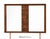 1970s 1970s Brutalist MCM Walnut Mirror For Sale - Image 5 of 7