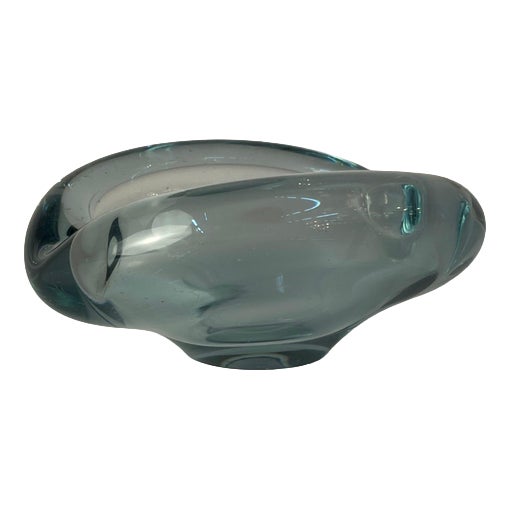 Light Blue Glass Ashtray by Per Lütken for Holmegaard For Sale