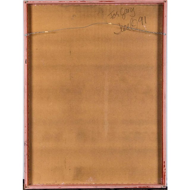 1990s Still Life Acrylic Painting by Jane Kewin, Framed For Sale - Image 10 of 11