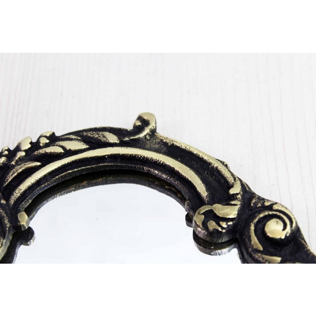 1930s Art Nouveau Bronze Hand Mirror, 1930s For Sale - Image 5 of 11