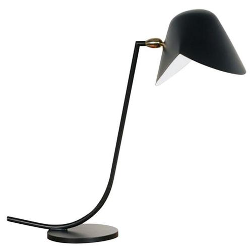 Mid-Century Modern Black Antony Table Lamp by Serge Mouille For Sale - Image 9 of 9