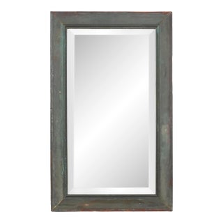 Handcrafted Copper Window Molding Wall Mirror 18.625 X 30.5 In. For Sale
