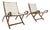 Ninfea Folding Armchairs attributed to Gio Ponti, 1950s, Set of 2 For Sale
