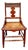 Antique Eastlake Victorian Walnut Dining Side Hall Accent Chair W Cane Seat For Sale