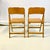 1950s Vintage Boho Chic Art Deco Arts & Crafts Maple Folding Chairs - Set of 4 For Sale - Image 9 of 14