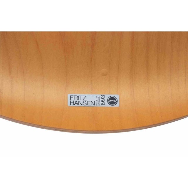 Wood Model 3107 Chairs by Arne Jacobsen for Fritz Hansen, 1990s, Set of 11 For Sale - Image 7 of 9