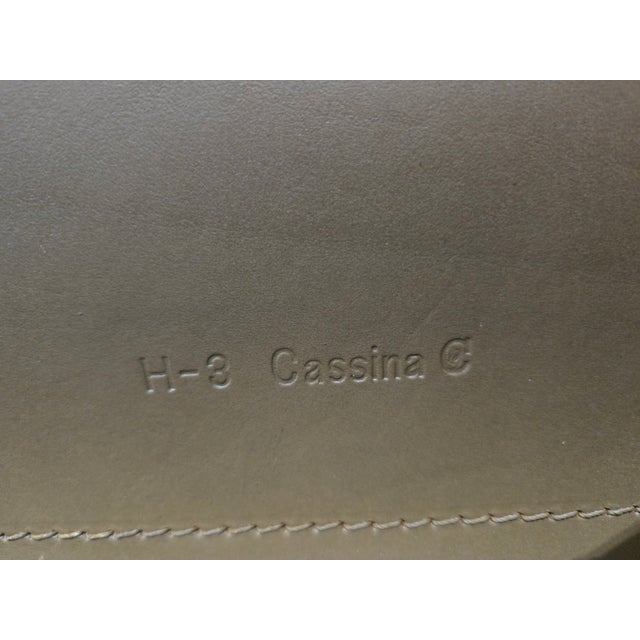 Modern Cassina Mario Bellini Cab Lounge Chair in Brown Leather For Sale - Image 3 of 3