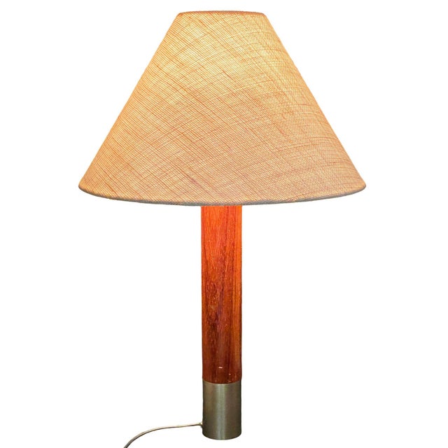 Nickel Básica M2 Table Dimmer Lamp by Santiago Roqueta for Santa & Cole W/ Shade For Sale In Los Angeles - Image 6 of 11