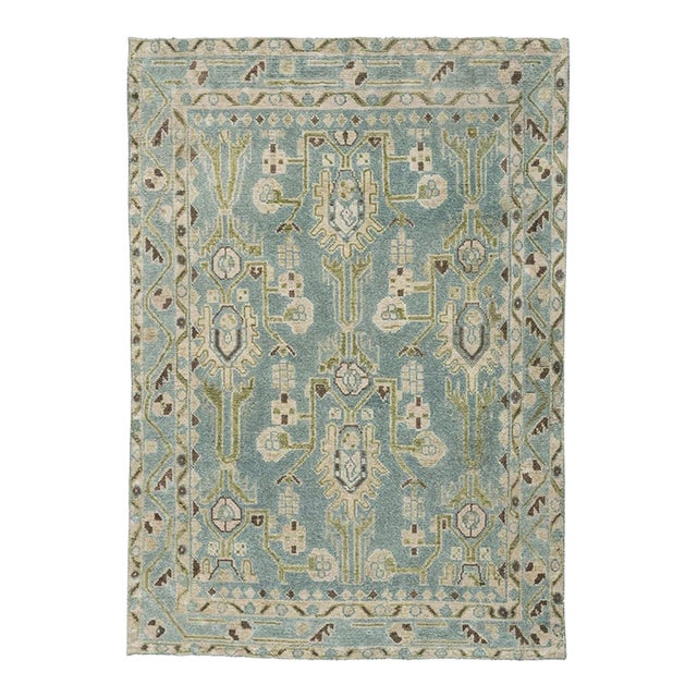 Galerie Shabab Collection Mid-20th Century Persian Malayer Throw Rug For Sale