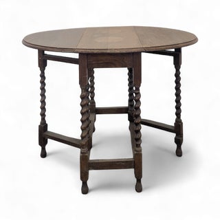 Vintage Gateleg Oak Table For Sale