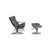 Mid-Century Modern Set of Siesta Chair and Ottoman by Ingmar Relling for Westnofa Vestlandske For Sale - Image 3 of 3