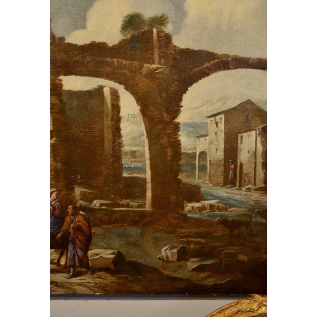 Circle of Antonio Travi / Il Sestri, Return from the Flight Into Egypt, 1650, Oil on Canvas For Sale - Image 12 of 15